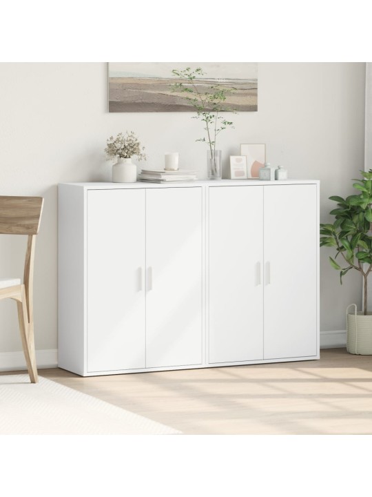 Kumodes, 2 gab., baltas, 60x31x84 cm, inženierijas koks