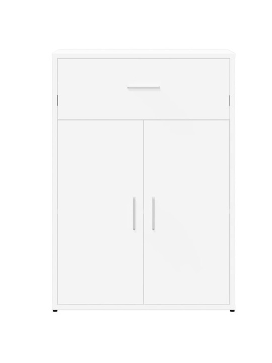Kumodes 2 gab., baltas, 60x30x84 cm, inženierijas koks