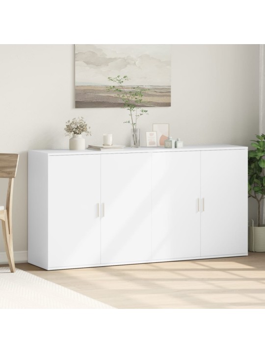 Kumodes, 2 gab., baltas, 79x38x80 cm, inženierijas koks