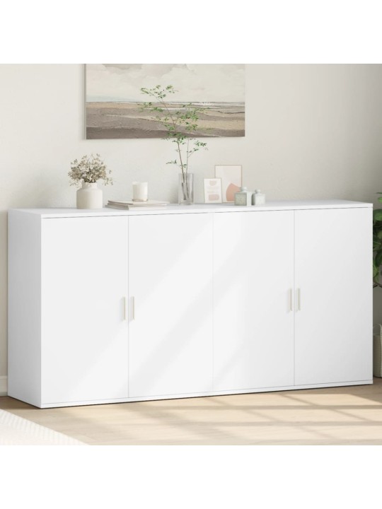 Kumodes, 2 gab., baltas, 79x38x80 cm, inženierijas koks