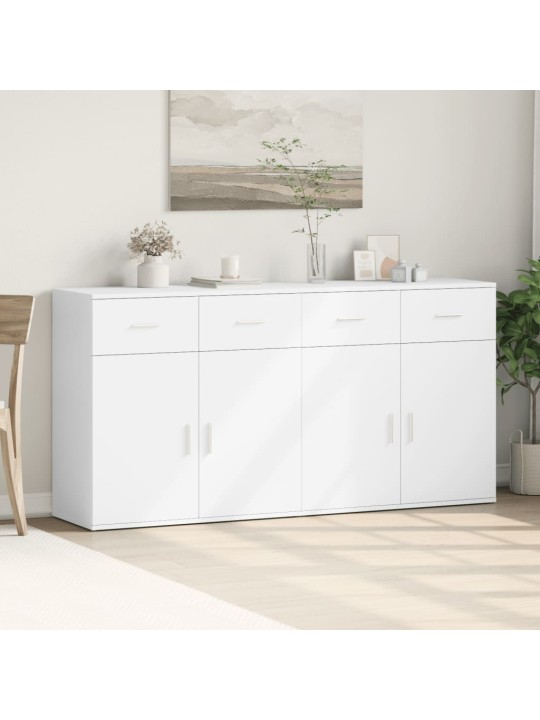 Kumodes, 2 gab., baltas, 79x38x80 cm, inženierijas koks