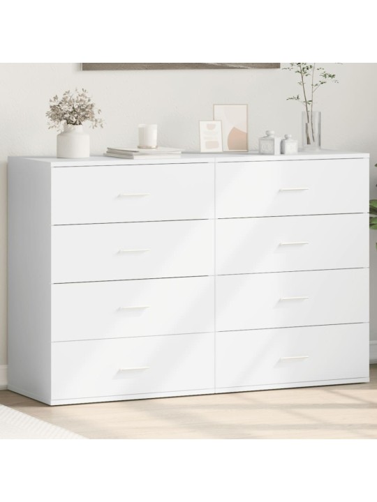 Kumodes, 2 gab., baltas, 60x39x80 cm, inženierijas koks
