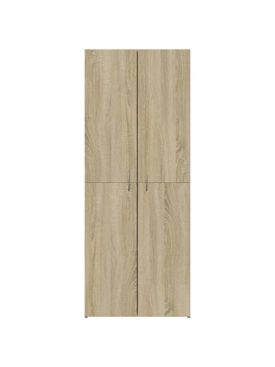 Dokumentu skapītis, koka krāsa, 60x32x153 cm, inženierijas koks
