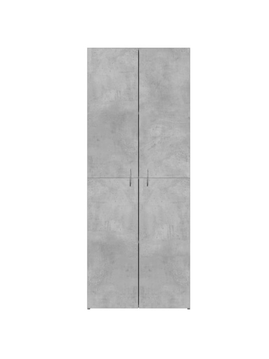 Dokumentu skapis, betona pelēks, 60x32x153 cm inženierijas koks