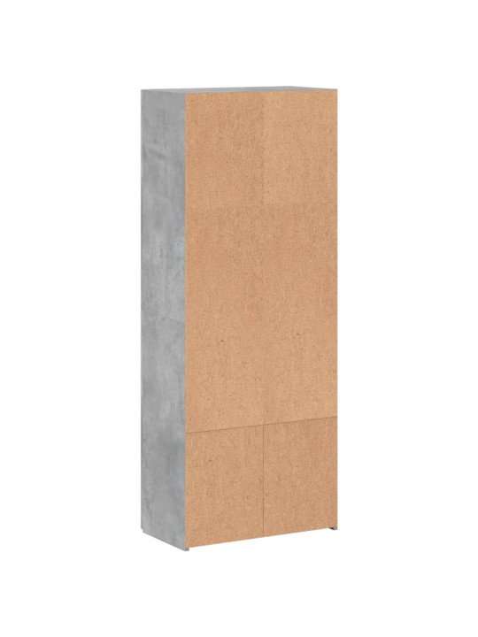 Dokumentu skapis, betona pelēks, 60x32x153 cm inženierijas koks