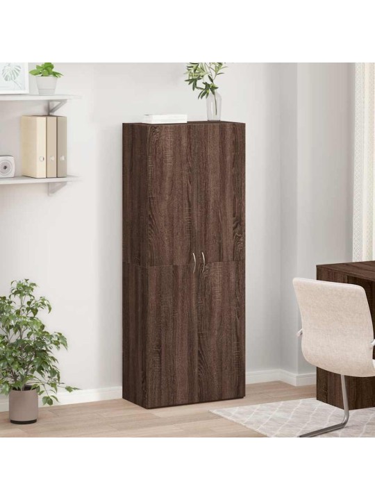 Failu skapis brūns ozols 60x32x153 cm engineered wood