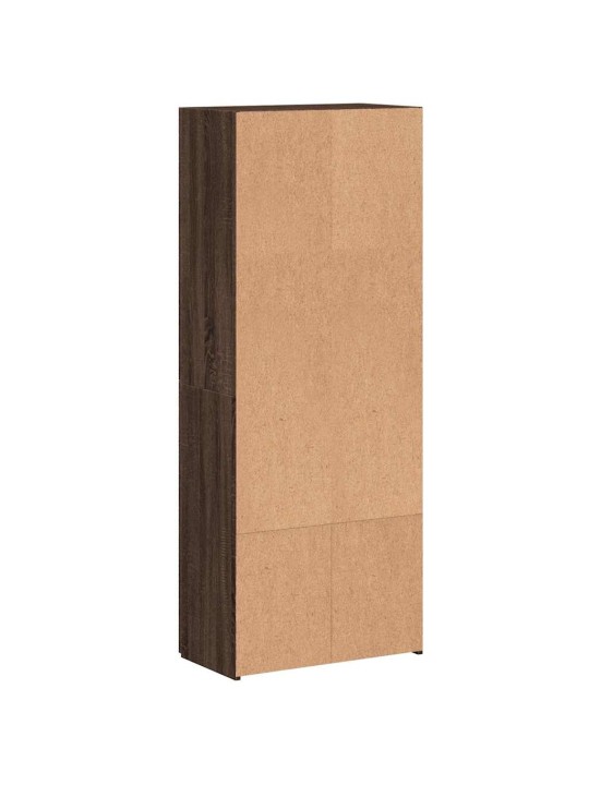 Failu skapis brūns ozols 60x32x153 cm engineered wood