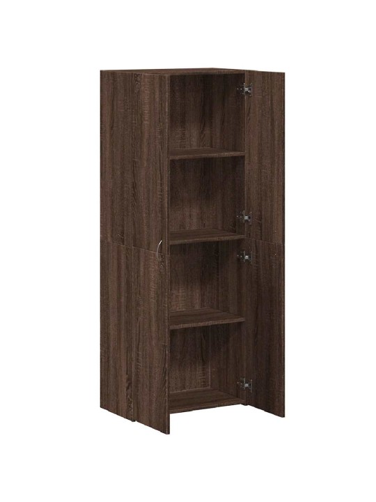 Failu skapis brūns ozols 60x32x153 cm engineered wood