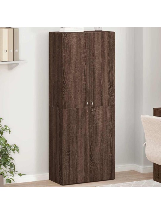 Failu skapis brūns ozols 60x32x153 cm engineered wood