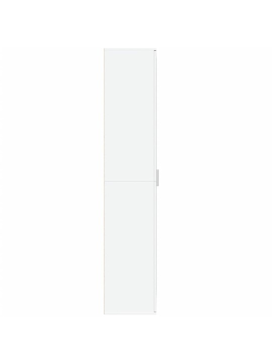 Augstais skapītis, balts, 80x35x180 cm, inženierijas koks