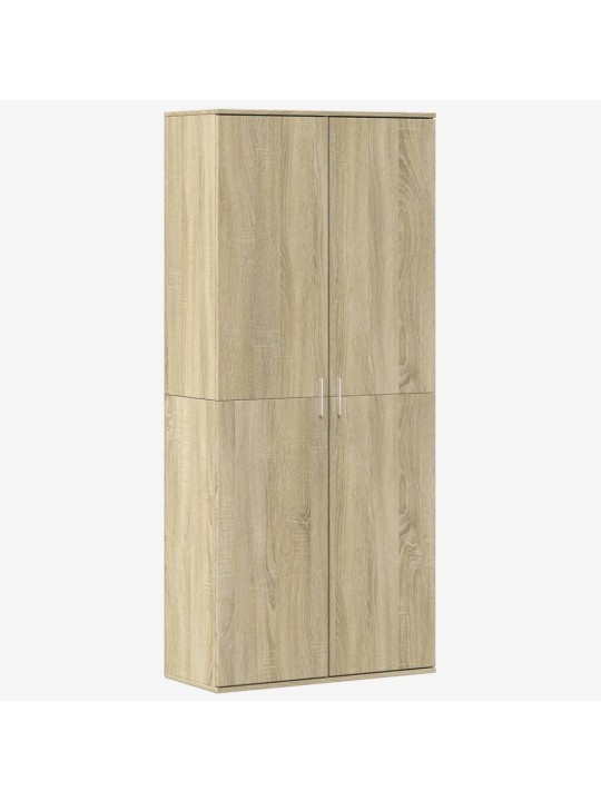 Augstais skapītis ozolkoka krāsa 80x35x180 cm inženierijas koks