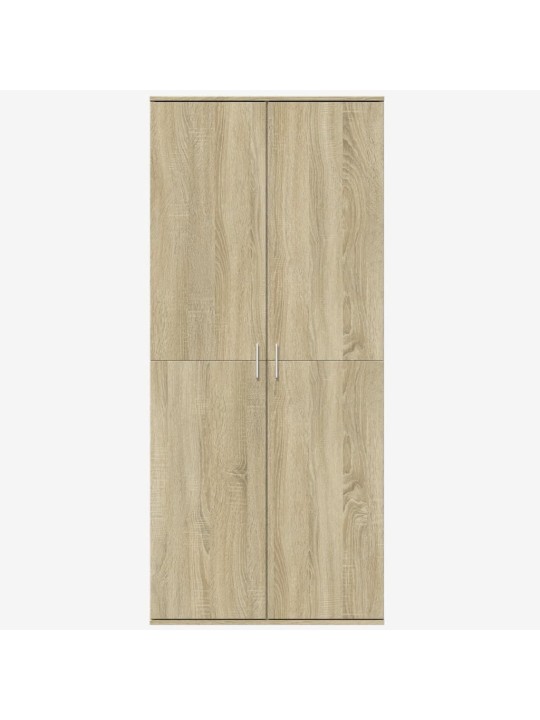 Augstais skapītis ozolkoka krāsa 80x35x180 cm inženierijas koks
