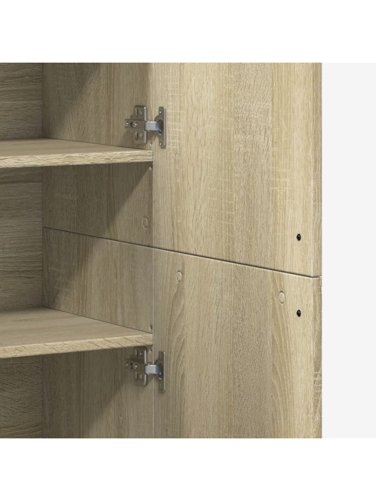 Augstais skapītis ozolkoka krāsa 80x35x180 cm inženierijas koks