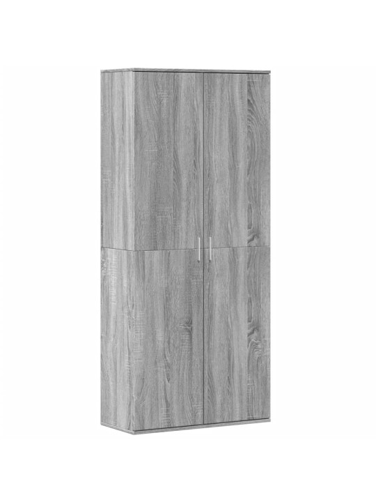 Augstais skapītis pelēka ozolkoka krāsa 80x35x180 cm