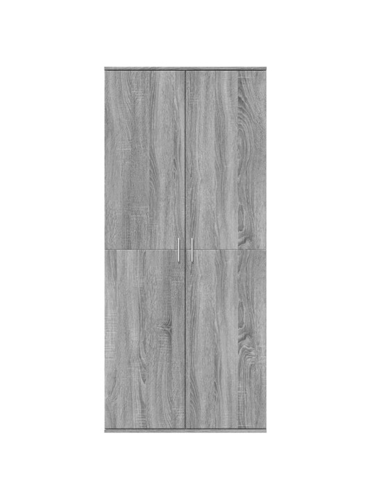 Augstais skapītis pelēka ozolkoka krāsa 80x35x180 cm