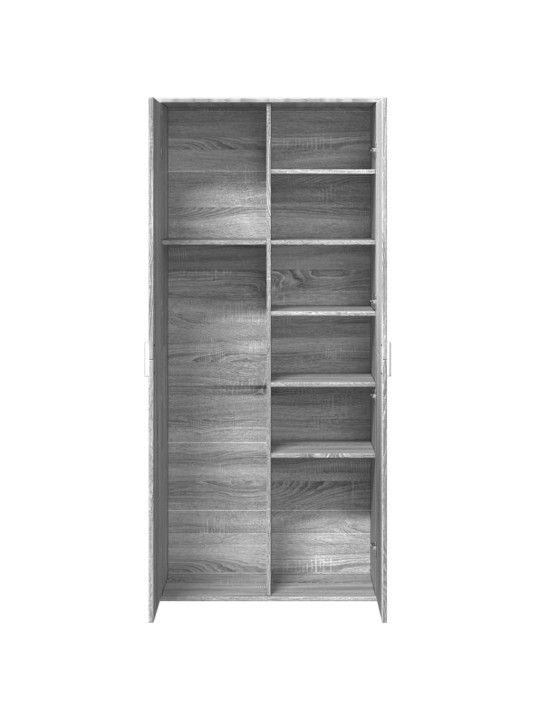 Augstais skapītis pelēka ozolkoka krāsa 80x35x180 cm