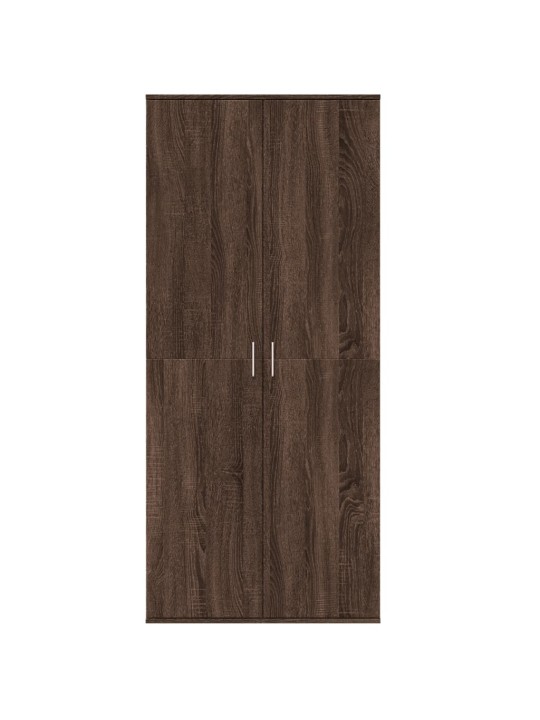 Augstais skapītis ozolkoka krāsa 80x35x180 cm inženierijas koks