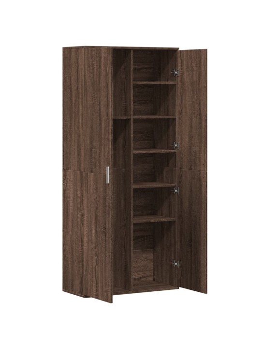 Augstais skapītis ozolkoka krāsa 80x35x180 cm inženierijas koks