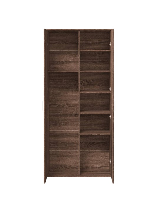 Augstais skapītis ozolkoka krāsa 80x35x180 cm inženierijas koks