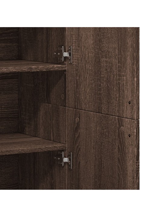 Augstais skapītis ozolkoka krāsa 80x35x180 cm inženierijas koks