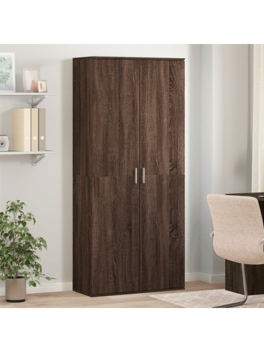 Augstais skapītis ozolkoka krāsa 80x35x180 cm inženierijas koks