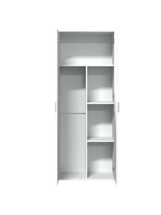 Augstais skapītis, balts, 70x35x180 cm inženierijas koks