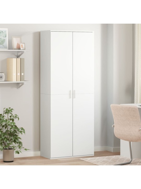 Augstais skapītis, balts, 70x35x180 cm inženierijas koks