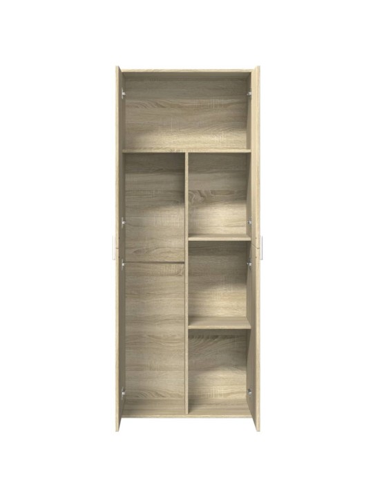 Augstais skapītis ozolkoka krāsa 70x35x180 cm inženierijas koks