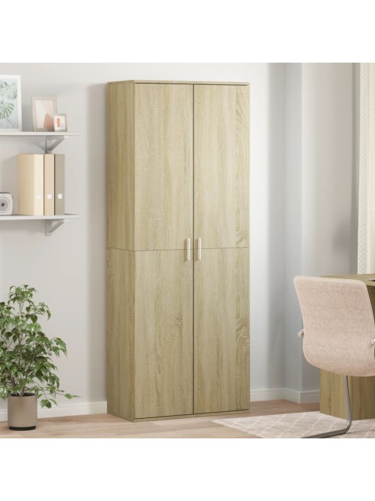 Augstais skapītis ozolkoka krāsa 70x35x180 cm inženierijas koks