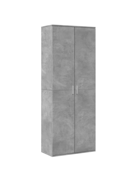 Augstais skapītis betona pelēks 70x35x180 cm inženierijas koks
