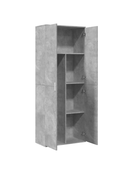Augstais skapītis betona pelēks 70x35x180 cm inženierijas koks