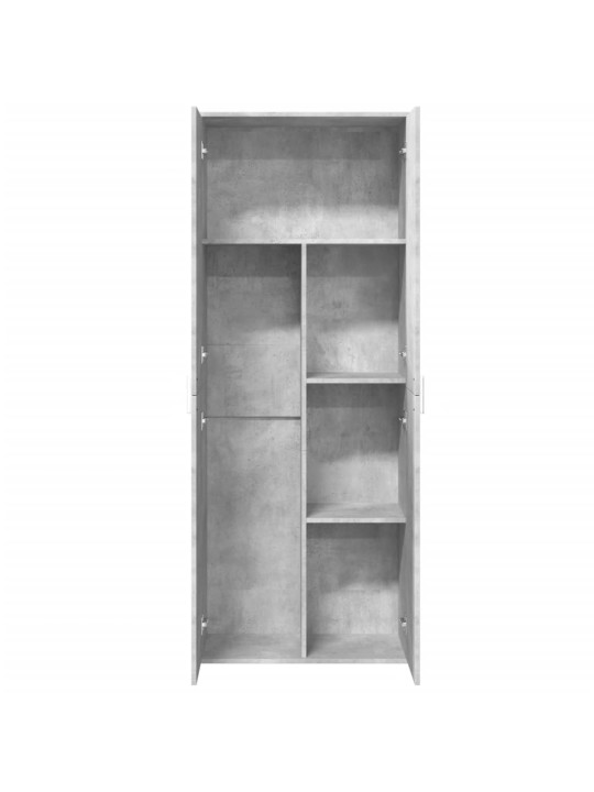 Augstais skapītis betona pelēks 70x35x180 cm inženierijas koks