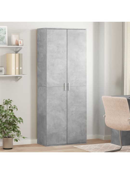 Augstais skapītis betona pelēks 70x35x180 cm inženierijas koks