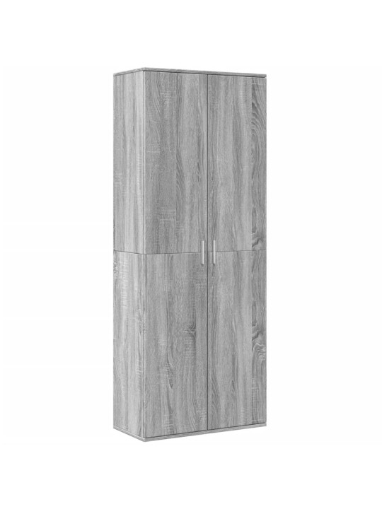 Augstais skapītis pelēka ozolkoka krāsa 70x35x180 cm
