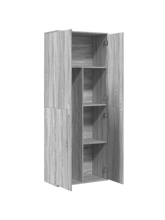 Augstais skapītis pelēka ozolkoka krāsa 70x35x180 cm