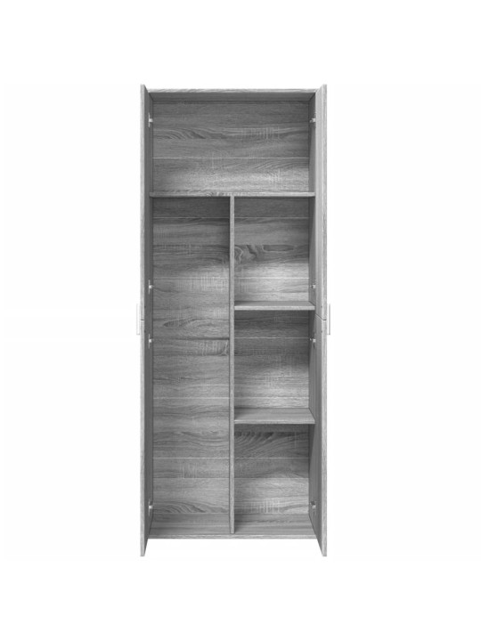 Augstais skapītis pelēka ozolkoka krāsa 70x35x180 cm