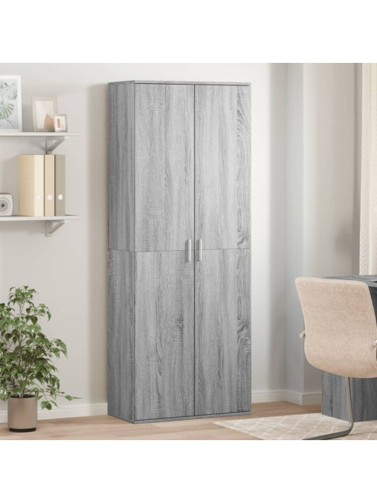 Augstais skapītis pelēka ozolkoka krāsa 70x35x180 cm