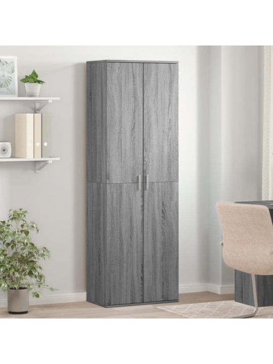 Skapis, pelēka ozola, 60x35x180 cm, inženierijas koks