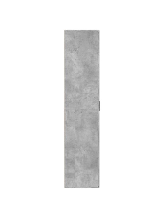 Apavu skapis, betona pelēks, 80x39x178 cm, kokskaidu plāksne