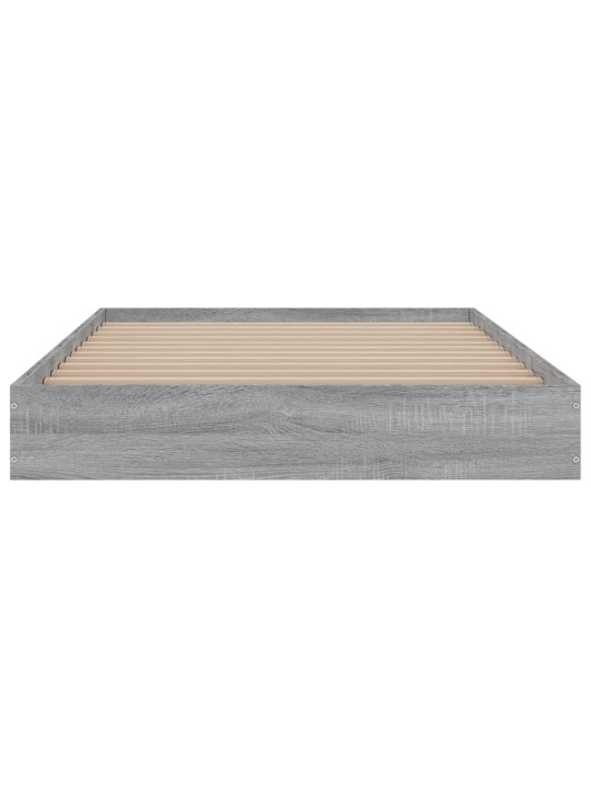 Gultas rāmis, pelēka ozolkoka, 100x200 cm, inženierijas koks
