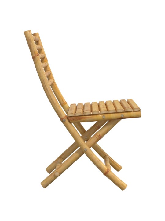 Saliekamie dārza krēsli, 6 gab., 43x54x88 cm, bambuss