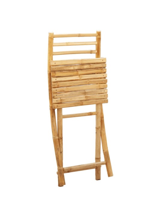 Saliekamie dārza krēsli, 6 gab., 43x54x88 cm, bambuss