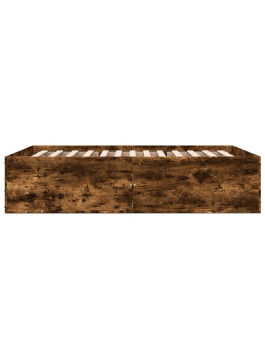 Gultas rāmis, ozolkoka krāsā, 140x200 cm, inženierijas koks
