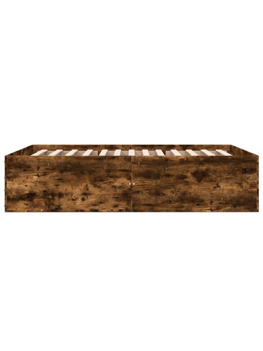 Gultas rāmis, ozolkoka krāsā, 120x200 cm, inženierijas koks