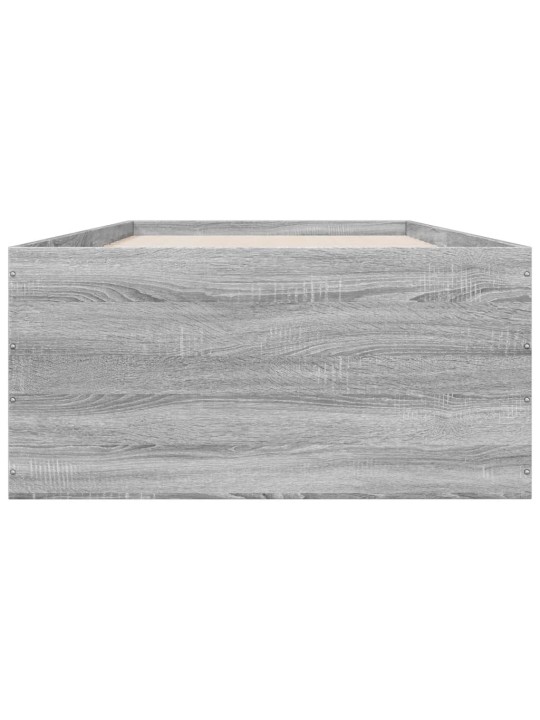 Gultas rāmis, pelēka ozolkoka, 100x200 cm, inženierijas koks