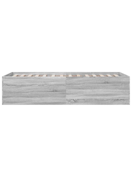 Gultas rāmis, pelēka ozolkoka, 100x200 cm, inženierijas koks