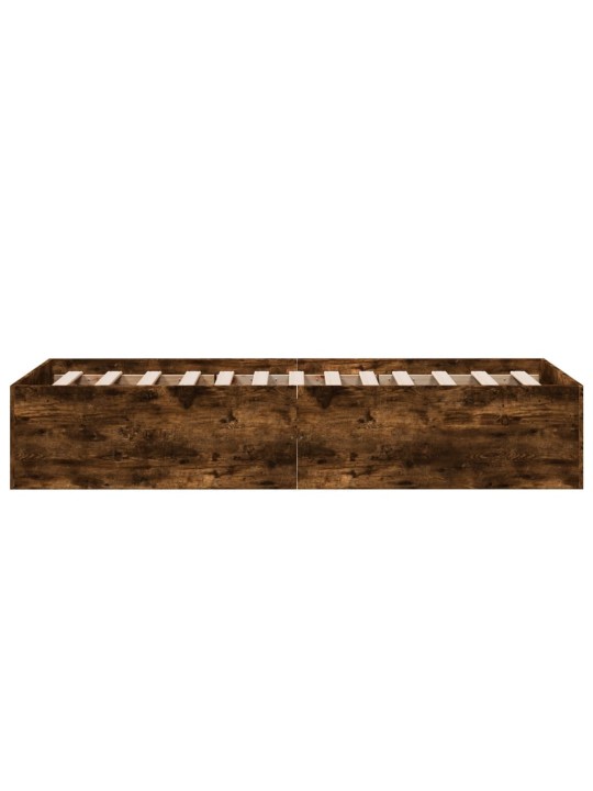 Gultas rāmis, ozolkoka krāsā, 90x200 cm, inženierijas koks