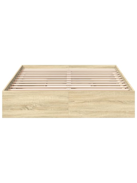 Gultas rāmis ar atvilktnēm, ozola, 120x200cm, inženierijas koks