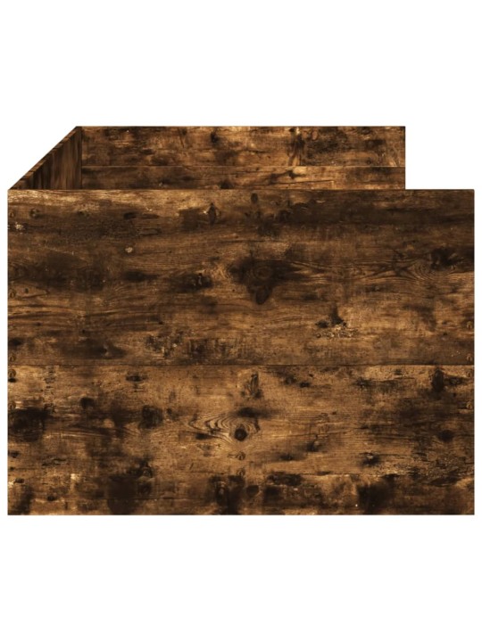 Gulta ar atvilktnēm, bez matrača, ozolkoka krāsa, 100x200 cm