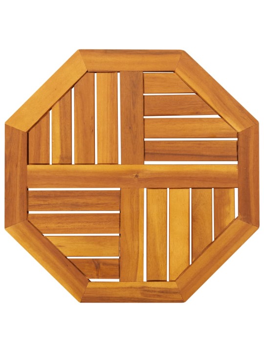 Galda virsma, 50x50x2 cm, astoņstūra forma, akācijas masīvkoks